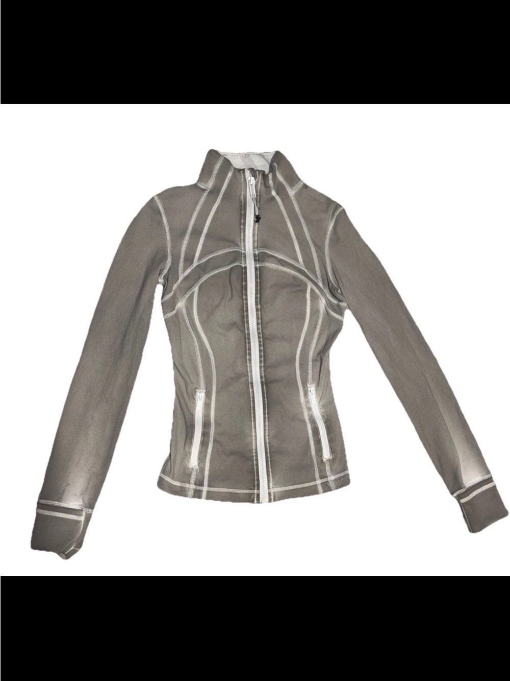 Lululemon Define Jacket Size 2 Wee Are From Space Ice Grey Alpine White Full Zip